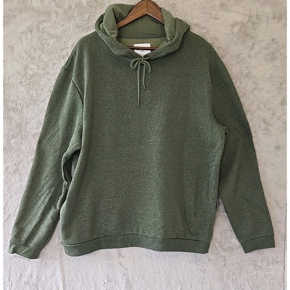 Goodfellow & Co. Men's‎ Textured Fleece Hooded Sweatshirt XX-LARGE Green Pockets